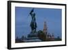 Europe, Austria, Vienna, City Hall, Equestrian Statue Archduke Charles-Gerhard Wild-Framed Photographic Print