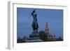 Europe, Austria, Vienna, City Hall, Equestrian Statue Archduke Charles-Gerhard Wild-Framed Photographic Print