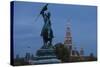 Europe, Austria, Vienna, City Hall, Equestrian Statue Archduke Charles-Gerhard Wild-Stretched Canvas