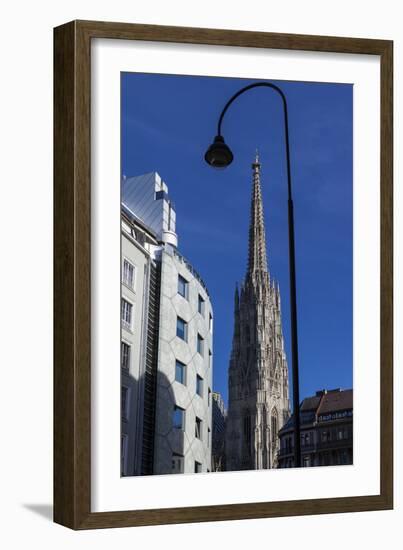 Europe, Austria, Vienna, Haas House, St. Stephen's Cathedral-Gerhard Wild-Framed Photographic Print