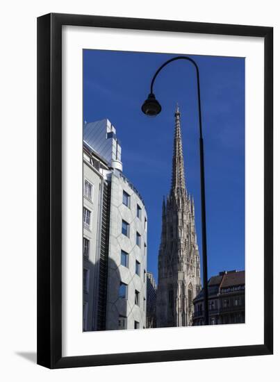 Europe, Austria, Vienna, Haas House, St. Stephen's Cathedral-Gerhard Wild-Framed Photographic Print