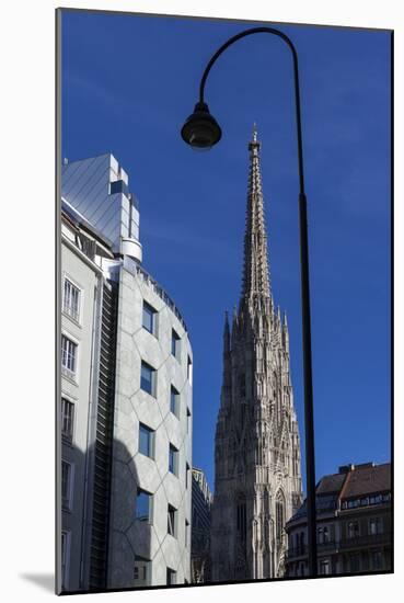 Europe, Austria, Vienna, Haas House, St. Stephen's Cathedral-Gerhard Wild-Mounted Photographic Print