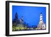 Europe, Baltic States, Lithuania, Kaunas, Church of St. Francis Xavier and Town Hall of Kaunas-Christian Kober-Framed Photographic Print