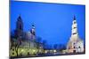 Europe, Baltic States, Lithuania, Kaunas, Church of St. Francis Xavier and Town Hall of Kaunas-Christian Kober-Mounted Photographic Print