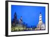 Europe, Baltic States, Lithuania, Kaunas, Church of St. Francis Xavier and Town Hall of Kaunas-Christian Kober-Framed Photographic Print