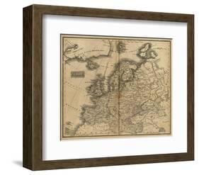 Europe, c.1825-Mathew Carey-Framed Art Print