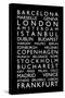 Europe Cities Bus Roll-Michael Tompsett-Stretched Canvas