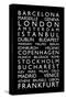 Europe Cities Bus Roll-Michael Tompsett-Stretched Canvas