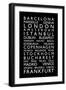 Europe Cities Bus Roll-Michael Tompsett-Framed Art Print