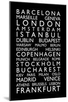 Europe Cities Bus Roll-Michael Tompsett-Mounted Art Print