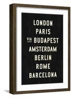 Europe Cities-Michael Jon Watt-Framed Giclee Print