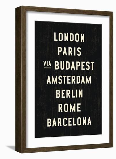 Europe Cities-Michael Jon Watt-Framed Giclee Print