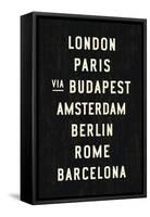 Europe Cities-Michael Jon Watt-Framed Stretched Canvas