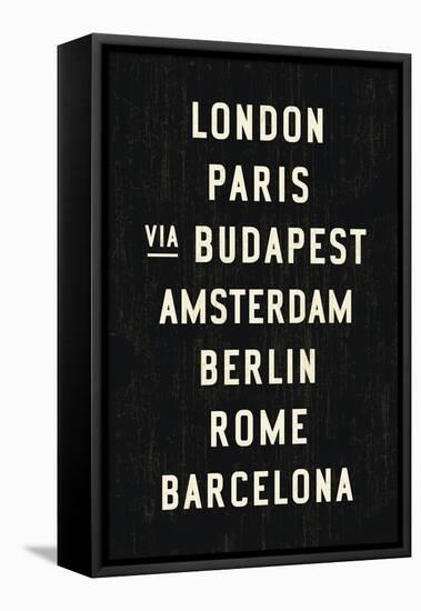 Europe Cities-Michael Jon Watt-Framed Stretched Canvas