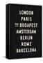 Europe Cities-Michael Jon Watt-Framed Stretched Canvas