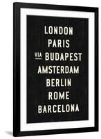 Europe Cities-Michael Jon Watt-Framed Giclee Print