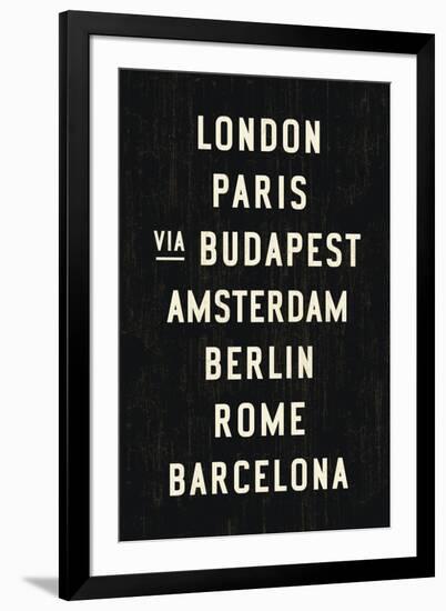 Europe Cities-Michael Jon Watt-Framed Giclee Print