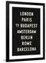 Europe Cities-Michael Jon Watt-Framed Giclee Print