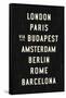 Europe Cities-Michael Jon Watt-Framed Stretched Canvas