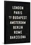 Europe Cities-Michael Jon Watt-Framed Giclee Print