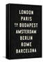 Europe Cities-Michael Jon Watt-Framed Stretched Canvas