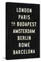 Europe Cities-Michael Jon Watt-Stretched Canvas