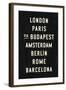 Europe Cities-Michael Jon Watt-Framed Giclee Print