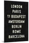 Europe Cities-Michael Jon Watt-Mounted Giclee Print