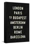 Europe Cities-Michael Jon Watt-Framed Stretched Canvas