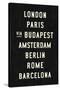 Europe Cities-Michael Jon Watt-Stretched Canvas