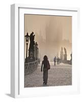 Europe, Czech Republic, Central Bohemia Region, Prague, Charles Bridge-Francesco Iacobelli-Framed Photographic Print