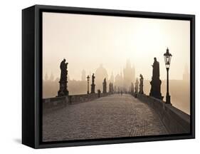 Europe, Czech Republic, Central Bohemia Region, Prague, Charles Bridge-Francesco Iacobelli-Framed Stretched Canvas