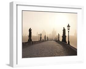 Europe, Czech Republic, Central Bohemia Region, Prague, Charles Bridge-Francesco Iacobelli-Framed Photographic Print