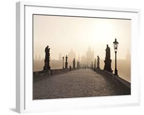 Europe, Czech Republic, Central Bohemia Region, Prague, Charles Bridge-Francesco Iacobelli-Framed Photographic Print