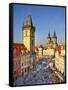 Europe, Czech Republic, Central Bohemia Region, Prague, Prague Old Town Square, Tyn Church-Francesco Iacobelli-Framed Stretched Canvas