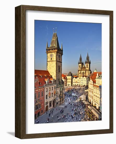 Europe, Czech Republic, Central Bohemia Region, Prague, Prague Old Town Square, Tyn Church-Francesco Iacobelli-Framed Photographic Print