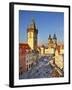 Europe, Czech Republic, Central Bohemia Region, Prague, Prague Old Town Square, Tyn Church-Francesco Iacobelli-Framed Photographic Print