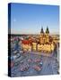 Europe, Czech Republic, Central Bohemia Region, Prague, Prague Old Town Square, Tyn Church-Francesco Iacobelli-Stretched Canvas