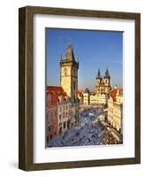 Europe, Czech Republic, Central Bohemia Region, Prague, Prague Old Town Square, Tyn Church-Francesco Iacobelli-Framed Photographic Print