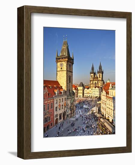 Europe, Czech Republic, Central Bohemia Region, Prague, Prague Old Town Square, Tyn Church-Francesco Iacobelli-Framed Photographic Print