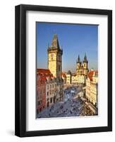 Europe, Czech Republic, Central Bohemia Region, Prague, Prague Old Town Square, Tyn Church-Francesco Iacobelli-Framed Photographic Print