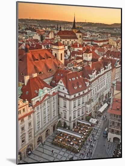 Europe, Czech Republic, Central Bohemia Region, Prague, Prague Old Town Square-Francesco Iacobelli-Mounted Photographic Print