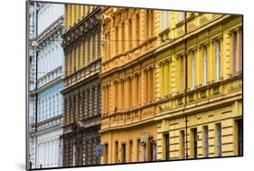 Europe, Czech Republic, Prague. Facade of colorful buildings.-Jaynes Gallery-Mounted Photographic Print