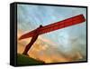 Europe, England, Newcastle, Angel of the North-Mark Sykes-Framed Stretched Canvas