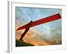 Europe, England, Newcastle, Angel of the North-Mark Sykes-Framed Photographic Print