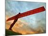 Europe, England, Newcastle, Angel of the North-Mark Sykes-Mounted Photographic Print