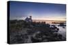 Europe, France, Brignogan - Lighthouse Of Pontusval At Sunset-Aliaume Chapelle-Stretched Canvas