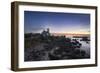 Europe, France, Brignogan - Lighthouse Of Pontusval At Sunset-Aliaume Chapelle-Framed Photographic Print