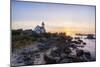 Europe, France- Brignogan - Lighthouse Of Pontusval During Sunset-Aliaume Chapelle-Mounted Photographic Print