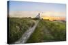 Europe, France, Brittany -Sunset At The Lighthouse Of Pontusval (Brignogan)-Aliaume Chapelle-Stretched Canvas
